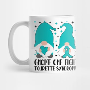 Gnome One Fights Alone Tourette Syndrome Awareness Mug